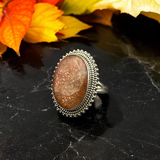 Sunstone Oval Ring