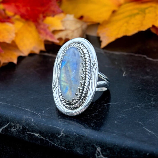 Moonstone Oval Ring