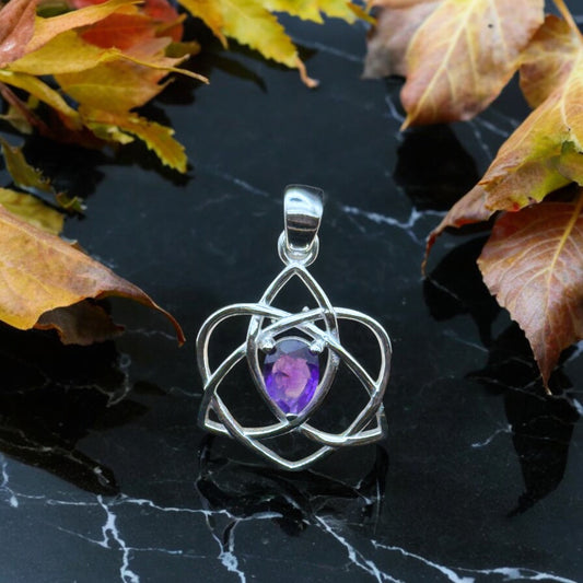 Amethyst Teardrop Pendant