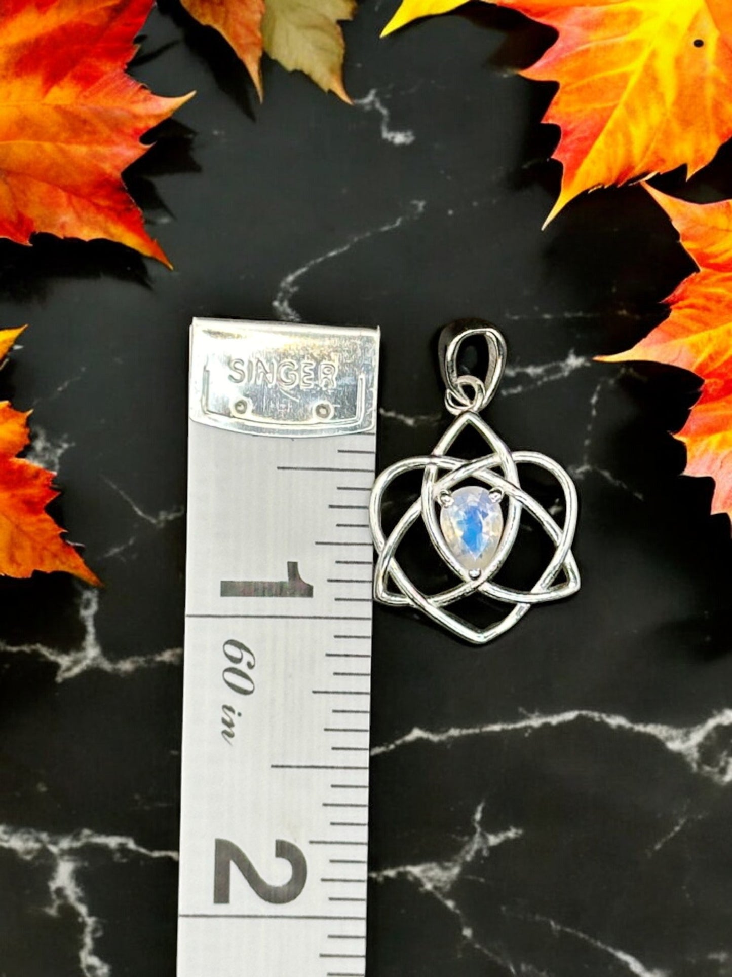 Moonstone Teardrop Pendant